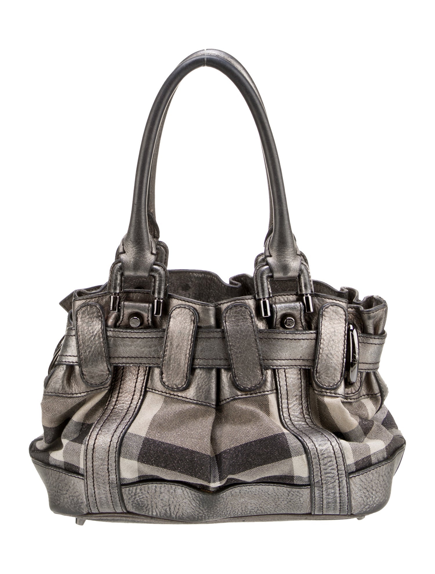 Burberry Canvas Top Handle Bag